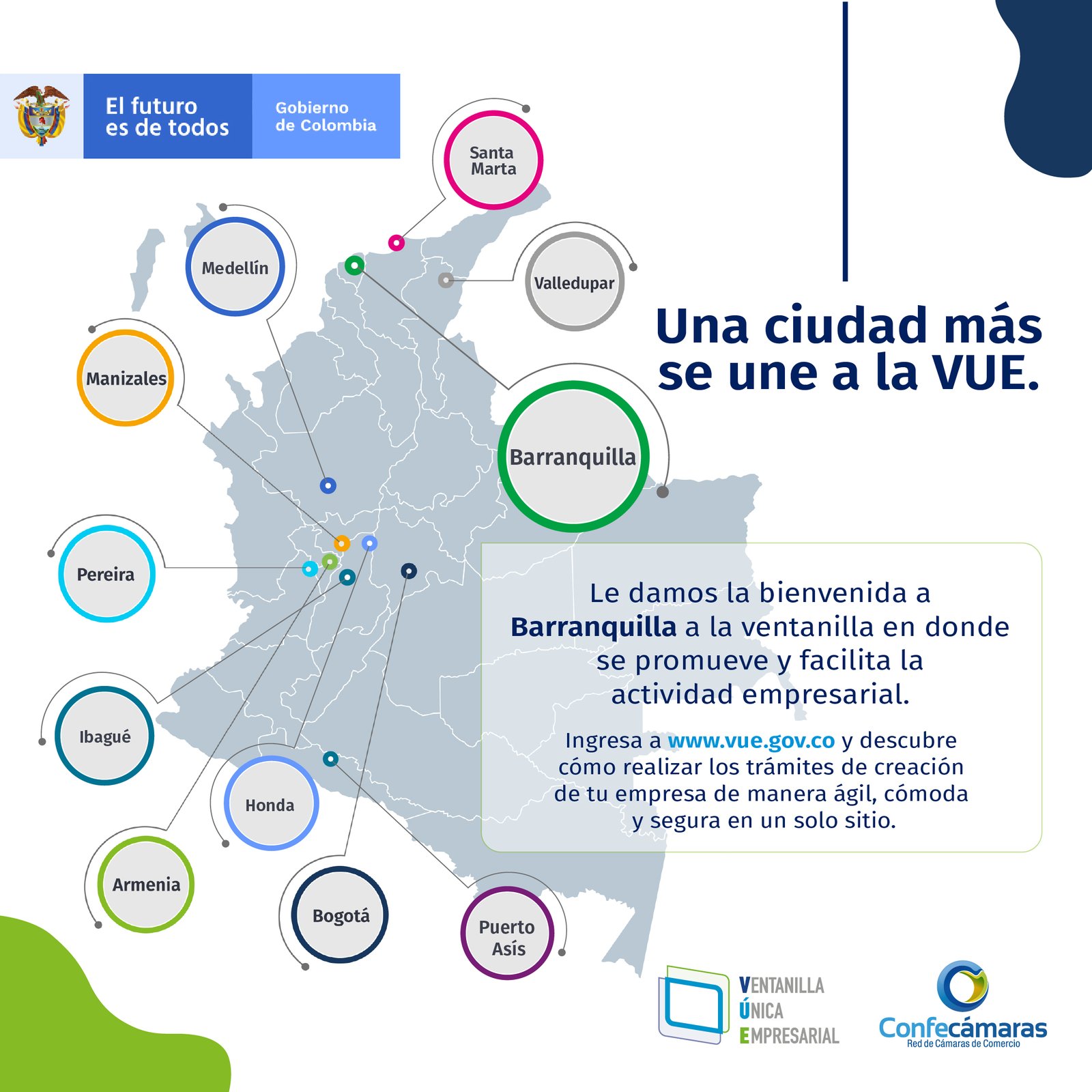 VUE, Una Manera Fácil De Crear Empresa En Barranquilla | Te Lo Cuento YA!