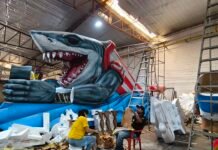 Así se construyen las carrozas del Carnaval de Barranquilla