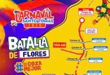 Santo Tomás vivirá la Batalla de Flores y el Reinado Intermunicipal del Carnaval del Atlántico este sábado 7 de febrero