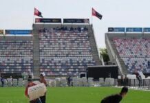 Tras los eventos del Carnaval, el gramado del Romelio Martínez está listo para recibir Junior vs. América de Cali