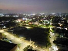 Alcaldía de Barranquilla amplía infraestructura de alumbrado público en el sector de la IED San Luis, en Las Gardenias
