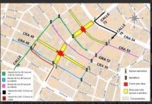 Desvíos por obras en las intersecciones de la calle 72 con carrera 53 y 49 irán hasta el 13 de julio