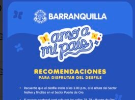 Medidas por el desfile militar y policial del 20 de Julio en el Gran Malecón de Barranquilla