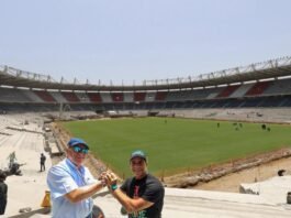 “Barranquilla está igualando los estándares del fútbol mundial”: Ramón Jesurún tras recorrer el Metropolitano con el alcalde Char