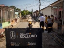 Alcaldía de Soledad avanza con la rehabilitación vial del barrio Cachimbero