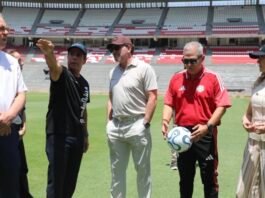 “Qué orgullo encontrar en el Metropolitano un estadio que sea un ejemplo para Sudamérica”: Alejandro Domínguez, presidente de Conmebol