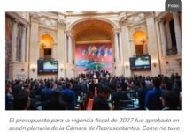 Presidente De La Espriella destaca aprobación por parte del Congreso del Presupuesto General de la Nación para 2027