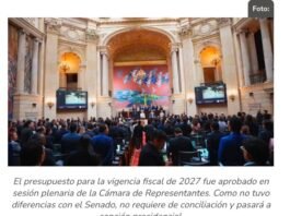Presidente De La Espriella destaca aprobación por parte del Congreso del Presupuesto General de la Nación para 2027